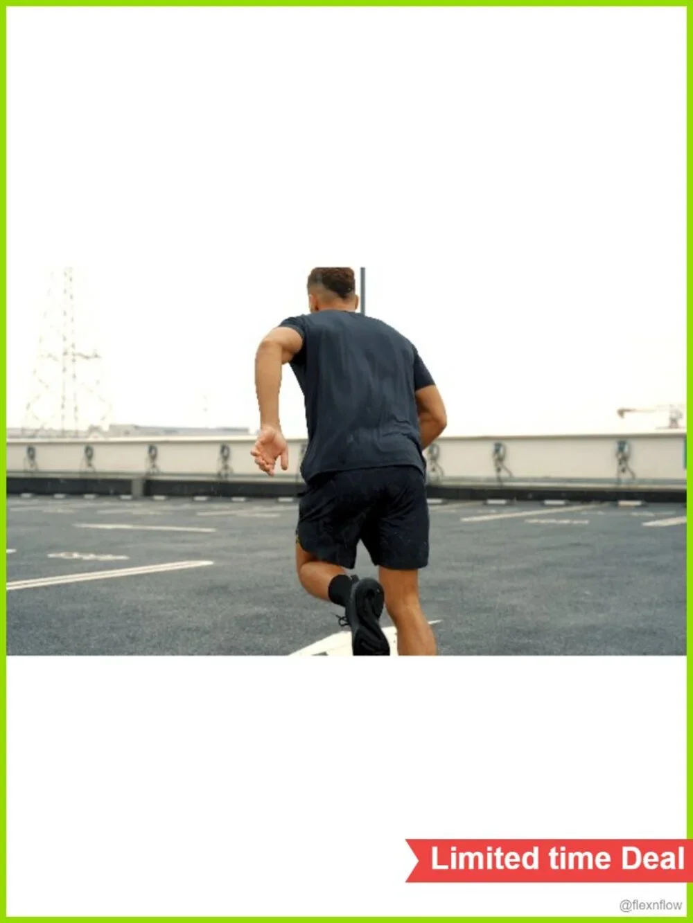 Men's 5 inch 2 in 1 Running Shorts Quick Dry Athletic Gym Shorts with Liner